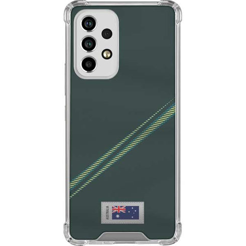 Australia Soccer Flag Galaxy A53 5G Clear Case